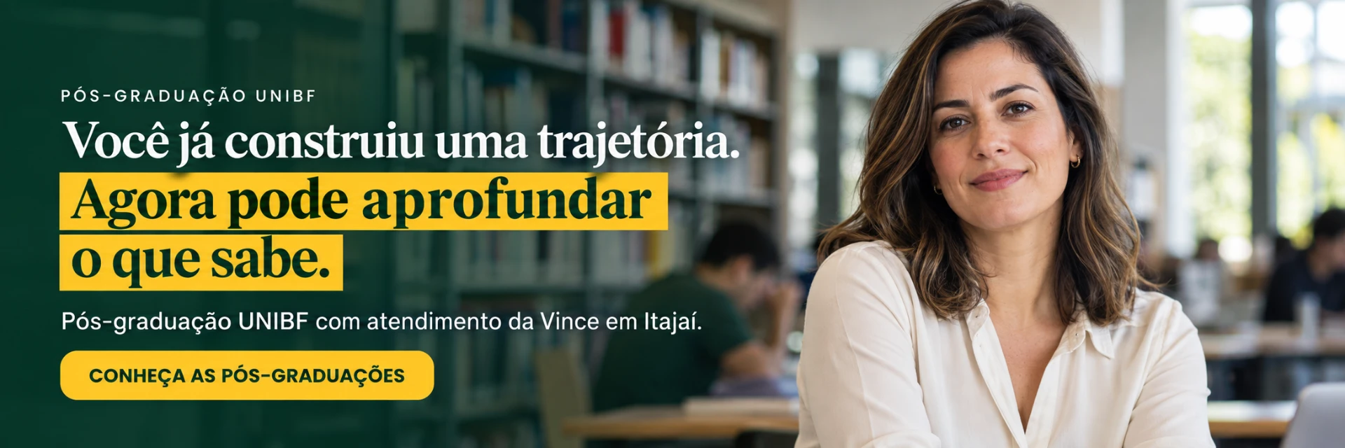 Conheça os cursos de Pós-Graduação da UNIBF